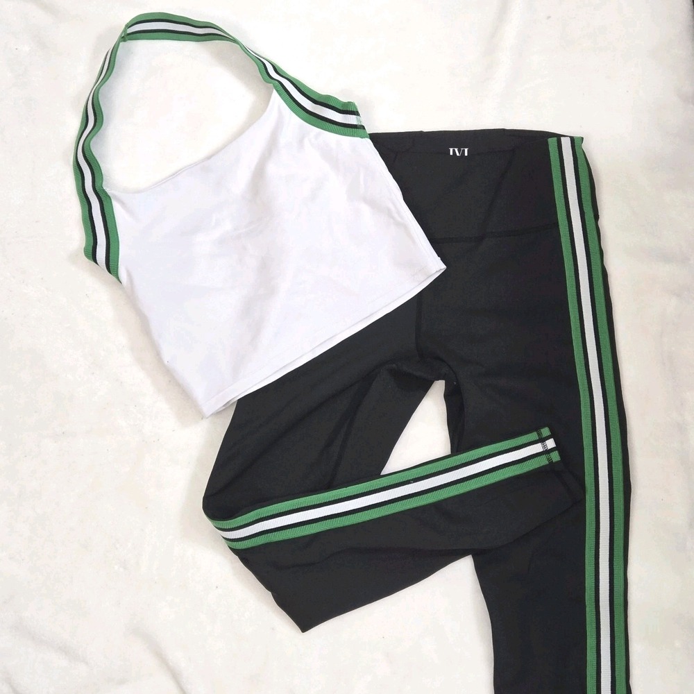IVL‎ Collective Active Set Sz 6 Performance Leggings Sports Bra Luxe Athleisure